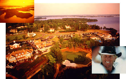 The Point golf community in the Charlotte area features nearly 18 miles of Lake Norman shoreline, a golf course by Greg Norman, six tennis courts and three swimming pools, in addition to exercise equipment and aerobics classes, a teen room, movie theater and kids’ corner, and a Nantucket-inspired Village setting for its Club facilities, complete with charming cobblestone streets, a Tavern, General Store, Village Green and Meeting House.